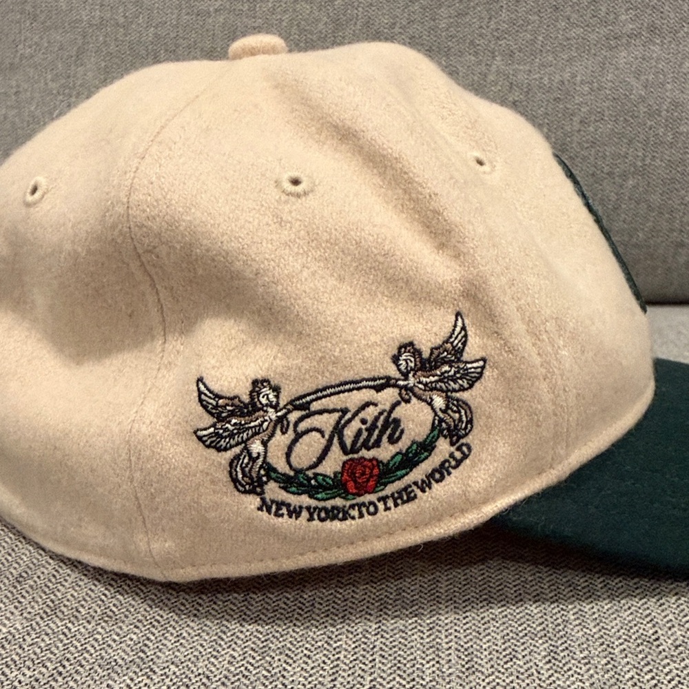 Kith NY Logo Cap (Beige/Green) - Picture 2 of 6